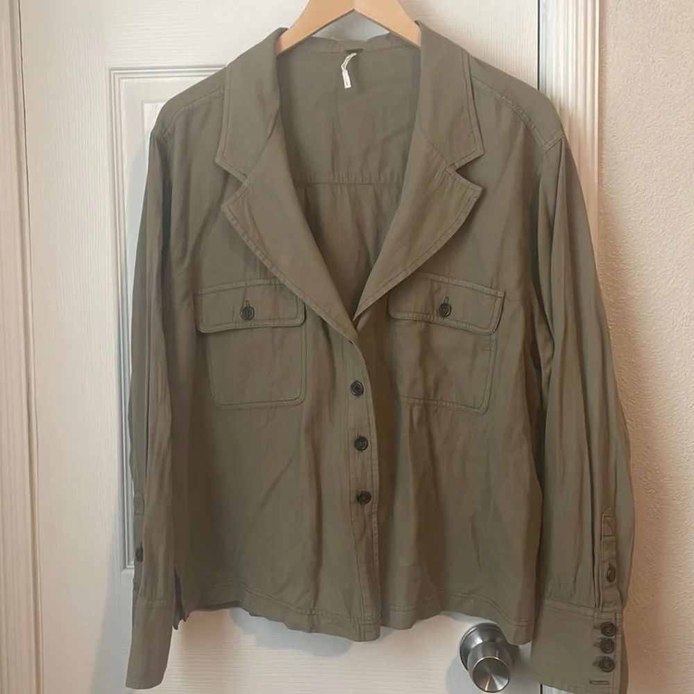 Free People Military Shirt - L - Picture 1 of 6